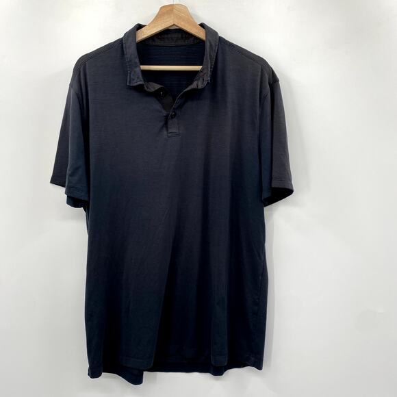 Lululemon L navy blue polo - Picture 2 of 4